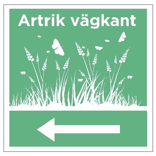 Artrik vägkant skylt pil vänster - 10771